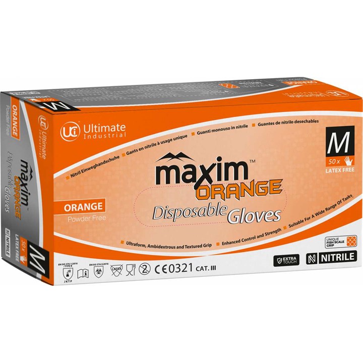 DG-Maxim&trade;-OR - Heavy Duty Orange Fishscale 6Mil Box of 50 Alternative Image