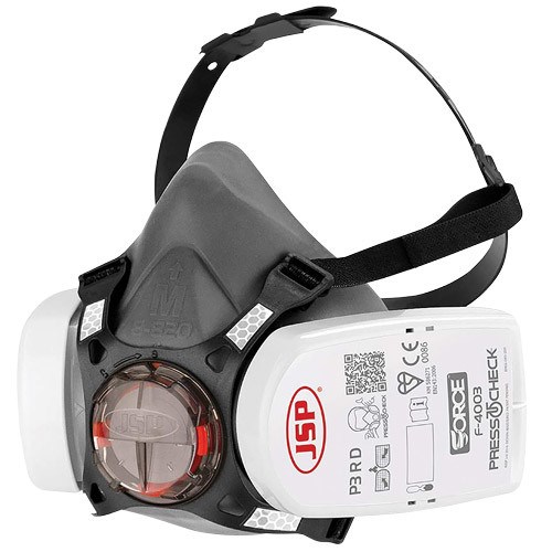 Force 8 Half-Mask with PressToCheck P3 Filters  (BHT0A3-0L5-N00) Alternative Image