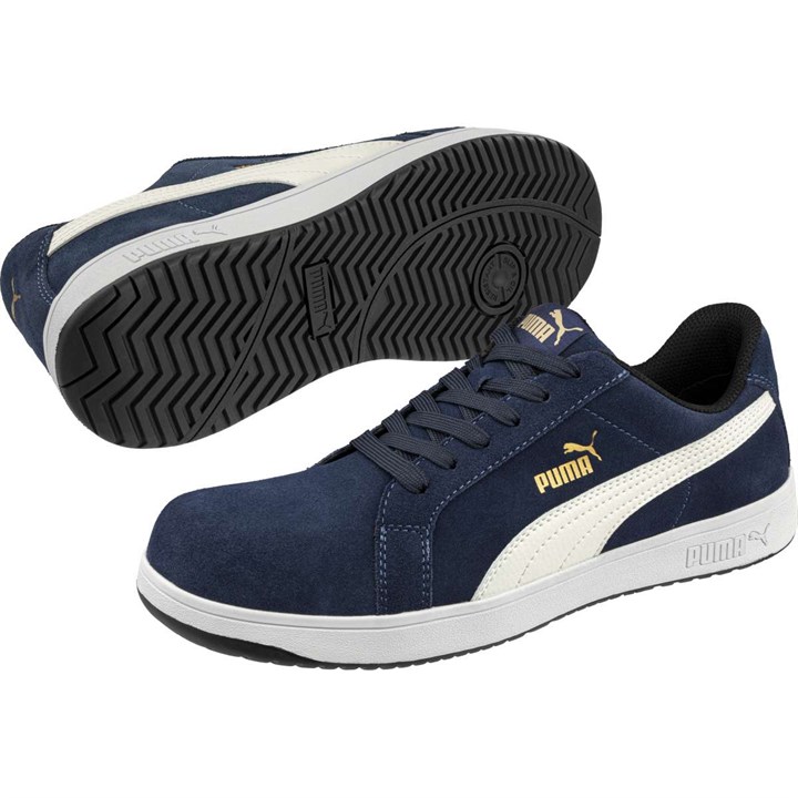 PUMA SAFETY ICONIC SUEDE NAVY LOW S1PL ESD