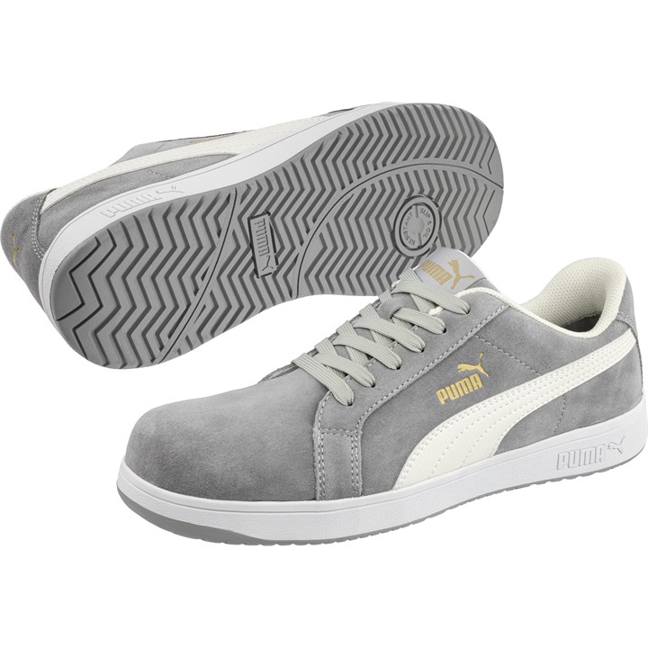 PUMA SAFETY ICONIC SUEDE GREY LOW S1PL ESD