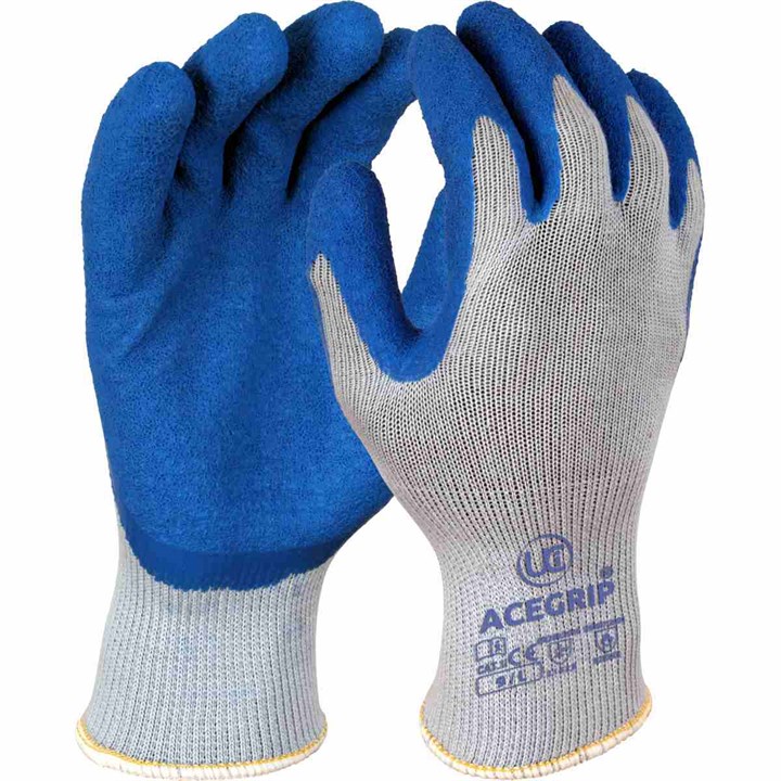 AceGrip®-Blue - Premium Latex Grip Glove