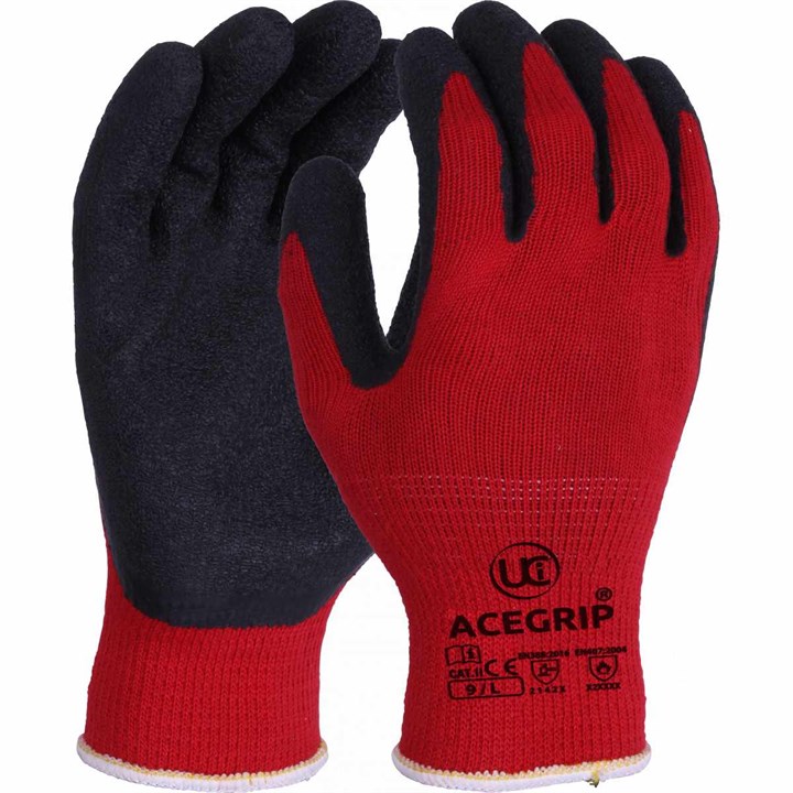 AceGrip®-RED - Premium Colour Coded Latex Grip Glove