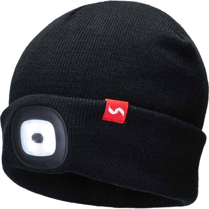 100% Acrylic Thermal Beanie with built-in LED light