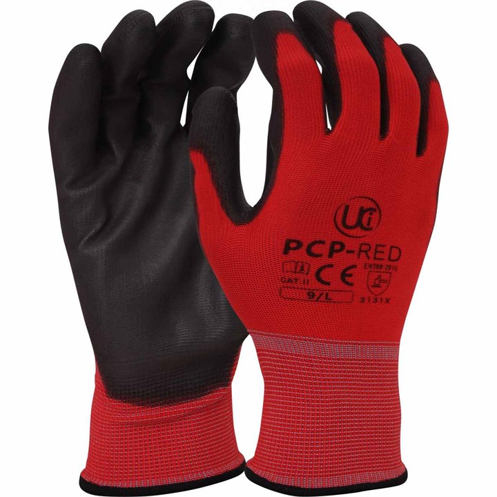 PCP-RED - PU Coated Polyester Red