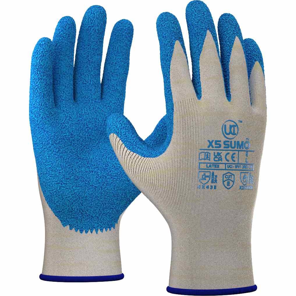 UK Size 7 Small X 1 Pair Special Order Only 3-5 Day Delivery Latex Cut 5 Resistant Work Gloves X 1 Pair In Chosen Size Sumo X5